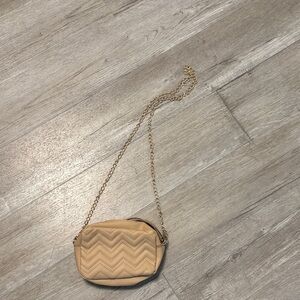 Chic Beige Quilted Crossbody Bag